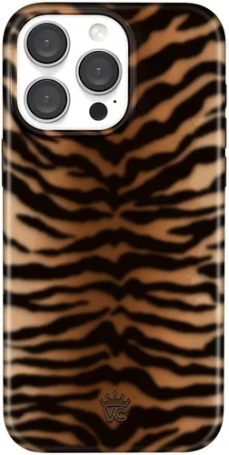 Miniatura 124 de VELVET CAVIAR Funda para iPhone 15 Pro, compatible con MagSafe, probada en caídas de 10 pies, estampado de leopardo y amatista púrpura