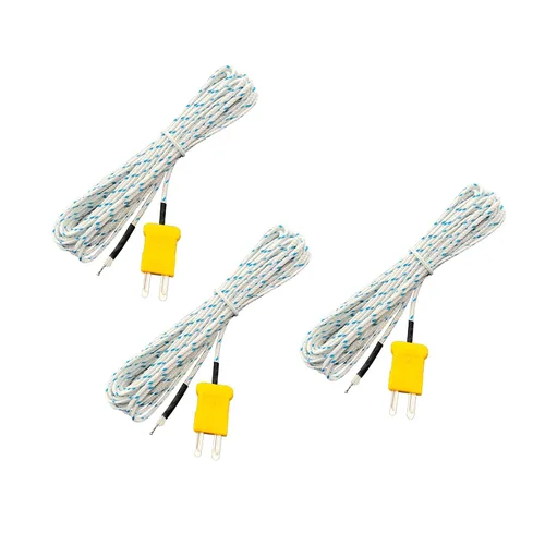 Miniatura 4 de Sensor de sonda de temperatura de termopar tipo K Tipo K Cable de termopar Rango de medición de línea de detección de temperatura -40 a 400 Celsius