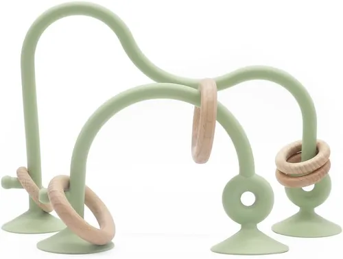 Miniatura 11 de Juguetes educativos Montessori para bebés y niños pequeños, juguetes de silla alta con ventosas para niños pequeños de 0 a 6 M+, juguete de Azul