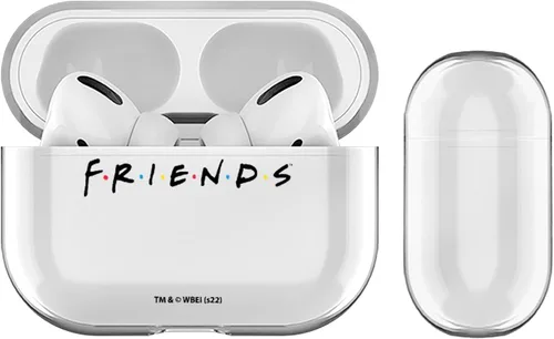 Head Case Designs Funda de carga con licencia oficial de Friends, con logotipo de programa de televisión, color negro, surtido, transparente, de