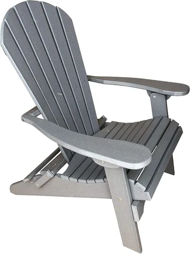 Miniatura 10 de Phat Tommy Silla Adirondack plegable – Silla Adirondack de polietileno de polietileno de alta densidad – resistente plástico reciclado – Muebles