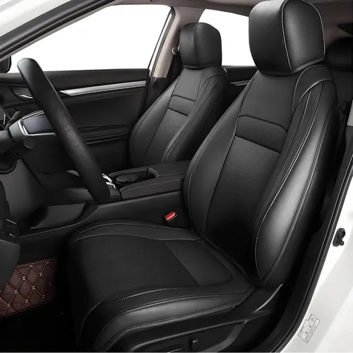 Miniatura 51 de AOMSAZTO Funda de asiento de coche para Mazda 3 2019 2020 2021 2022 2023 2024 2025 2026 – Juego completo de fundas de asiento de piel sintética