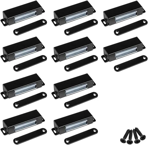 WOOCH Pestillo magnético para puerta, 50 libras, de acero inoxidable de alta resistencia para cocina, baño, armario, armario, armario, puerta, cajón