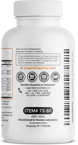 Miniatura 5 de Bronson Complejo de vitamina B Super B de liberación lenta sostenida (vitamina B1, B2, B3, B6, B9 - ácido fólico, B12) contiene todas las vitaminas