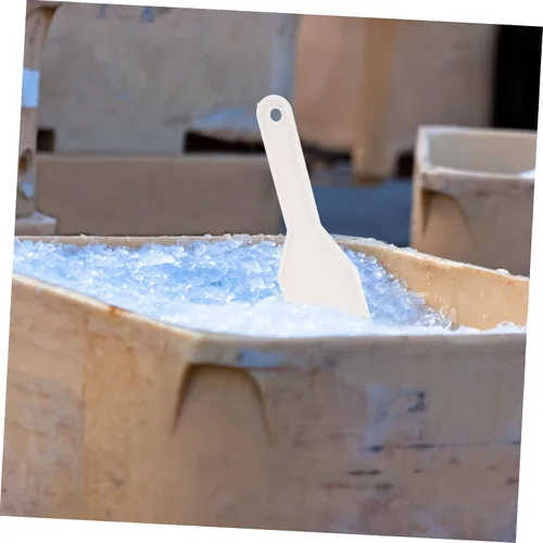 Miniatura 5 de Beaupretty Raspador de hielo para refrigerador, pala de plástico con agujero para colgar, congelador de mano, removedor de hielo para cocina y uso