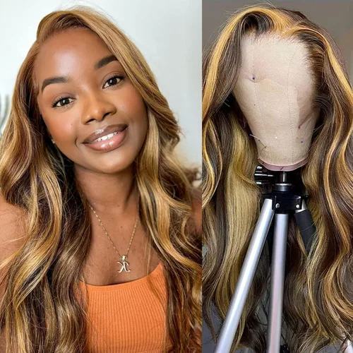 Miniatura 29 de Aaliweya Peluca de encaje frontal 360 HD con encaje frontal 360, peluca de cabello humano para mujer, densidad 180, prearrancada, sin pegamento, 1B