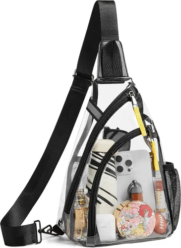 Miniatura 11 de Shrrie Clear Bag for Stadium Events Transparent Crossbody Bag Clear Purse for Women&Men-Stadium Approved, Concerts&Sports