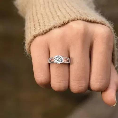 Miniatura 3 de to My Love, I'll Hold You in My Heart Personalized Circle Wings Memorial Ring, 925 Sterling Silver Fashion Angel Wing Ring, Trendy Delicate Ring