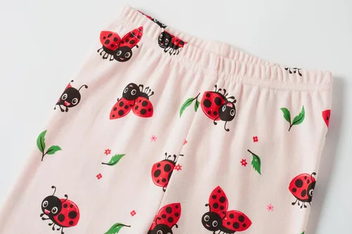 Miniatura 8 de Conjunto de pijama para niñas pequeñas, 2 piezas, 100% algodón, ropa de dormir de manga larga para niños
