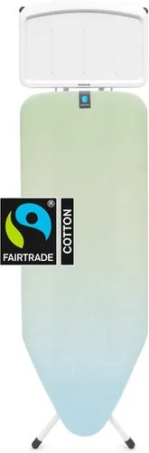 Miniatura 5 de Brabantia Tabla de Planchar C, Soporte para Unidad de Vapor XL, Altura Ajustable, Patas de Goma Antideslizantes, Plegable, Negro Denim, Tamaño C
