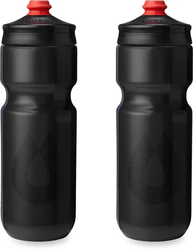 Miniatura 17 de HydraPak Breakaway Surge - Botella de agua ligera para bicicleta, paquete de 2 (20 onzas, 25 onzas, 30 onzas), botella de alto flujo, ciclismo