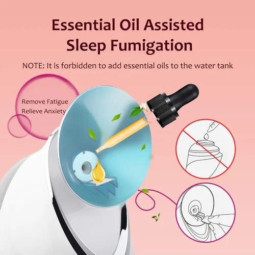 Miniatura 8 de EZBASICS Vaporizador facial iónico para el hogar, humidificador de niebla cálida atomizador para cara, sauna, spa, senos nasales, hidratación, Azul