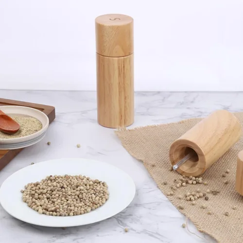 Miniatura 7 de UPKOCH Molinillo de pimienta manual de 5.90 pulgadas, ajustable, de cerámica, contenedor de pimienta compacto para botellas de condimentos de cocina