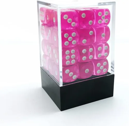 Miniatura 17 de Bescon 0.472 in 6 lados dados 36 en cubo, 0.472 in seis caras Die (36) bloque de dados, efecto Géminis en todos los colores surtidos de flores