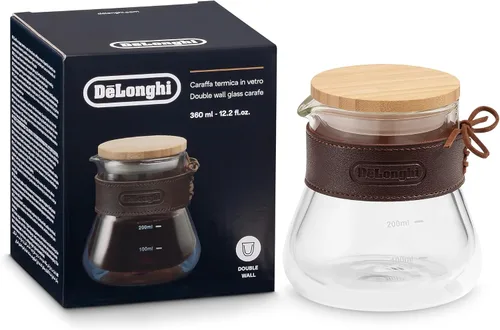 De'Longhi Jarra de vidrio de doble pared (12.8 fl oz 13oz)