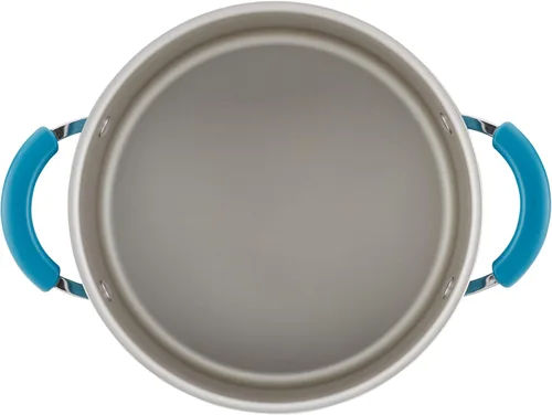 Miniatura 11 de Rachael Ray Get Cooking! Juego de ollas y sartenes antiadherentes, incluye bandeja para hornear y herramientas de cocina, 12 piezas, turquesa