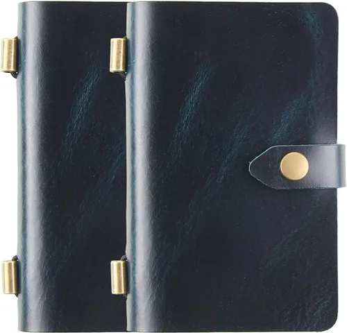 MY MEMORY Cuaderno de bolsillo de cuero hecho a mano, cuaderno de viaje pequeño de cuero genuino, mini bloc de notas de papel rayado para mujeres y