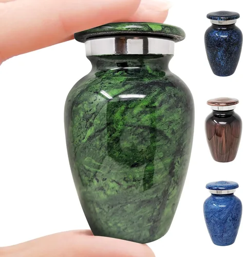 Miniatura 12 de Pequeñas urnas de recuerdo para cenizas Mantenga cerca la memoria de sus seres queridos Tributo elegante y eterno Mini memorial personal