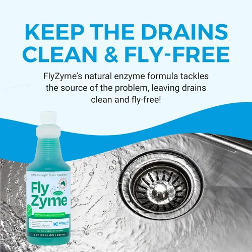 Miniatura 2 de Kinzua Environmental Fly-Zyme, limpiador de drenaje enzimático altamente concentrado para tuberías, gel de drenaje para moscas de la fruta