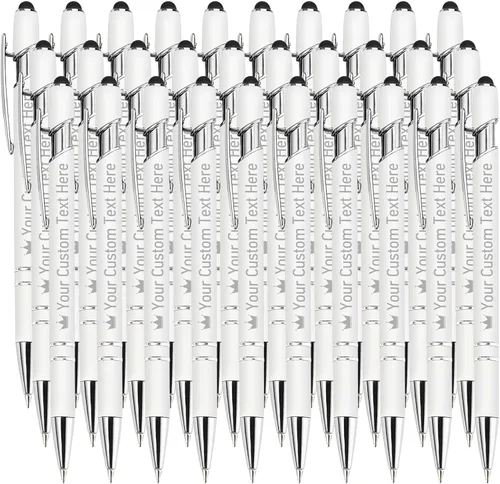 Miniatura 109 de STREADVE Bolígrafos personalizados personalizados con nombre grabado, logotipo, texto, bolígrafos de escritura suave, regalo personalizado para Negro