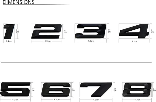 Miniatura 2 de 420i - Emblema para tapa trasera de coche, color negro mate, letras de números para BMW Serie 4 F32 F33 F36