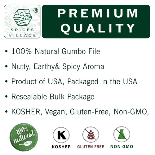 Miniatura 4 de SPICES VILLAGE Condimento en polvo para archivos, condimento para archivos, polvo de gumbo, 4 onzas, Kosher, sin gluten, sin OMG, bolsa resellable a