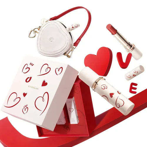 Miniatura 7 de CARSLAN Juego de pintalabios mate para regalo del día de San Valentín, maquillaje de color de labios hidratante, lápiz labial altamente pigmentado
