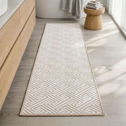 Miniatura 27 de YIHOUSE Beige Bathroom Rugs 17"x24", Quick Dry Non Slip Bath Rug, Absorbent Machine Washable Thin Bath Mat for Restroom Floor Tub Laundry Room Home