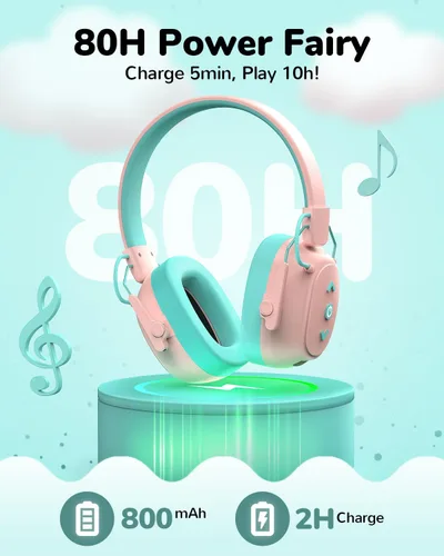 Miniatura 6 de Auriculares con cancelación de ruido para niños, protección auditiva a prueba de sonido, reducción de ruido SNR de 29 dB, orejera Bluetooth 6.0