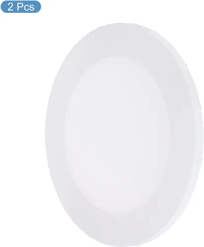 Miniatura 3 de PATIKIL Lienzos de pintura para pintura, paquete de 2 paneles redondos de madera de 12 x 12 pulgadas, paneles de arte en blanco estirados