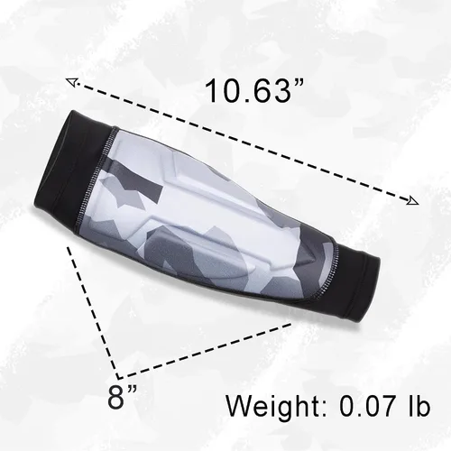 Miniatura 2 de Protector de brazo de tiro con arco manga acolchada para antebrazo con cierre ajustable, equipo de protección de brazo elástico transpirable