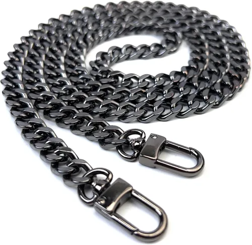 Miniatura 7 de Correas de metal para bolso de cadena plana, reemplazo de cadena para bolso cruzado de hombro y axilas, Dorado antiguo Oro envejecido