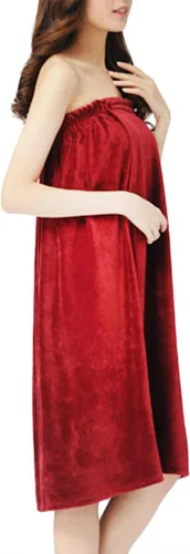 Miniatura 3 de FakeFace Vestido de toalla de tubo, para mujeres, adolescentes, niñas, spa, ducha, baño, toalla de baño, toalla de baño, cubierta envolvente