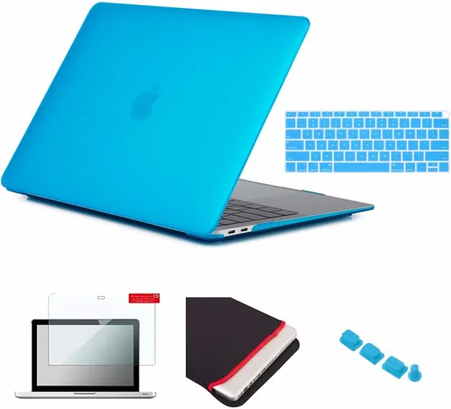 Miniatura 54 de Pack 5 en 1 de carcasa para MacBook Air, de Se7enline, de plástico duro, tacto suave, con protector de teclado de silicón, protector de pantalla