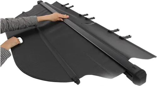 Miniatura 2 de Cubierta de carga trasera retráctil compatible con RAV4 RAV 4 2006 2007 2008 2009 2010 2011 2012, cubierta de carga para maletero, color negro