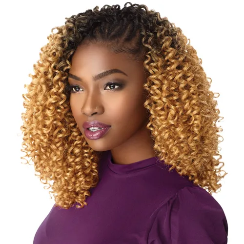 Sensationnel - Trenzas de ganchillo de pelo sintético Sensationnel Lulutress 2X Curly 3B (paquete de 5, 1B)
