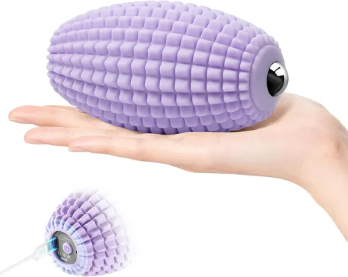 Miniatura 9 de Pelota de masaje vibratoria para recuperación muscular, bola de masaje miofascial de silicona, alivio de fascitis plantar, liberación de cadera