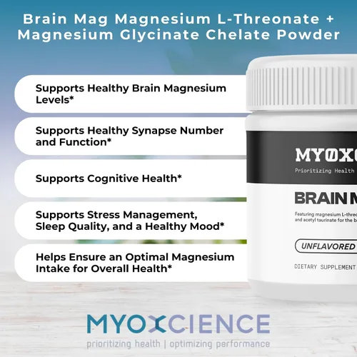 Miniatura 7 de Brain Mag Magnesio L-treonato (Magtein) con Mag Taurato (ATA Mag) Mag glicinato para apoyo cerebral 60 porciones (cereza)