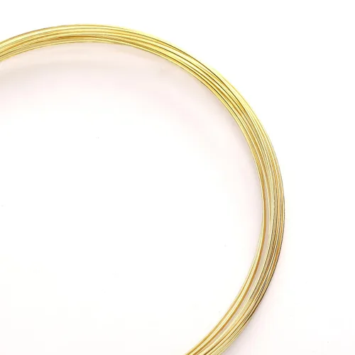 Miniatura 11 de Beadia - Alambre bañado en oro de 14 quilates de 0.4 mm, 10 metros de cordón de cuentas para pulseras, collares, encantos, cuentas para hacer joyas