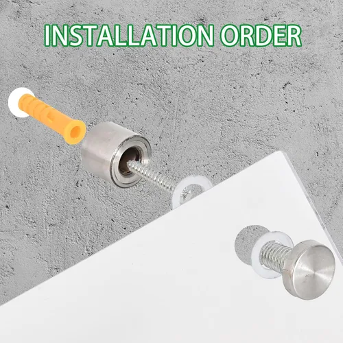 Miniatura 6 de iCAGY Pizarra blanca acrílica de borrado en seco para pared, pequeña pizarra blanca para oficina, hogar y niños, diseño elegante, fácil instalación