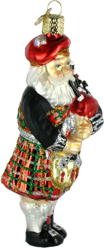 Miniatura 8 de Old World Christmas Adornos: Surtido de adornos de cristal soplado para árbol de Navidad, Santa de las Tierras Altas de 12.7 centímetros