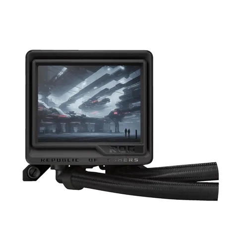 Miniatura 20 de ASUS ROG Ryujin III 360 ARGB Enfriador de CPU líquido todo en uno con radiador de 360 mm. Bomba Asetek de 8ª generación, 3 ventiladores ARGB