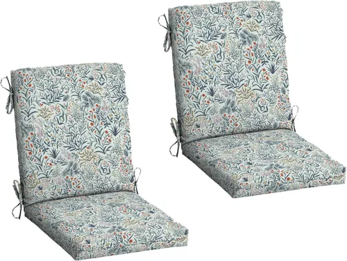 Miniatura 21 de ARDEN - Cojín para silla de comedor exterior de 20 x 20 pulgadas, resistente al agua y a la decoloración, textura verde azul pavo real