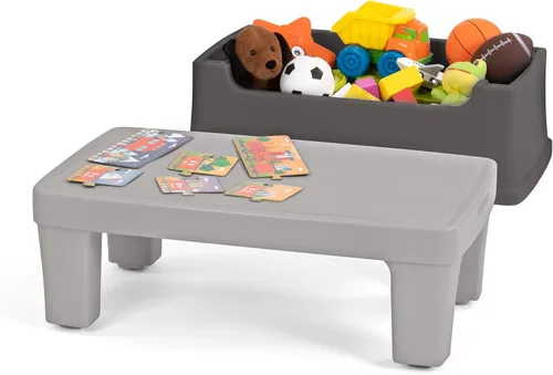 Miniatura 7 de Simplay3 Play Around - Caja de juguetes para niños, caja de juguetes multiusos y mesa de juego para niños, suministros de arte, manualidades