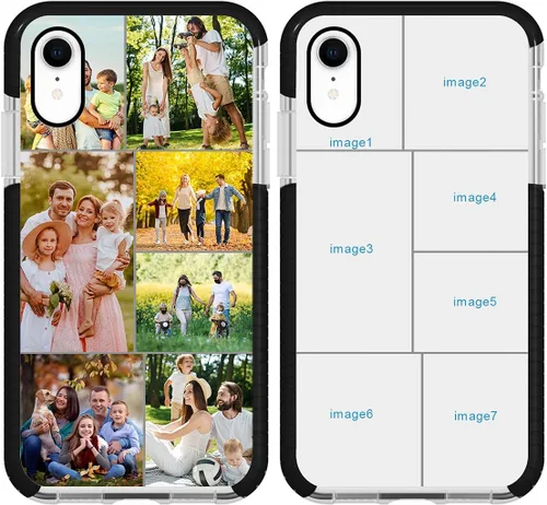 Miniatura 12 de Funda de teléfono personalizada para iPhone XR, diseño personalizado de fotos de collage de múltiples imágenes, resistente a los golpes, resistente