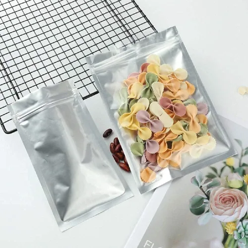 Miniatura 9 de Paquete de 100 bolsas de Mylar para almacenamiento de alimentos de 3.3 x 5.5 pulgadas, bolsas resellables a prueba de olores con ventana