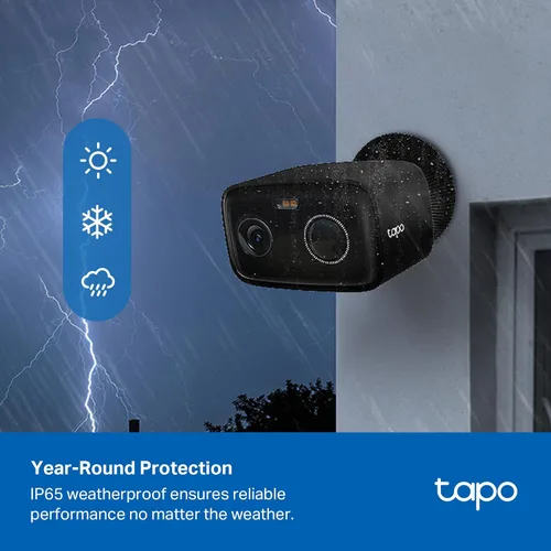 Miniatura 4 de Tapo Cámara de seguridad inalámbrica para exteriores de 1080p, batería de hasta 180 días, detección de persona, visión nocturna a color, Negro