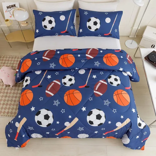 Miniatura 17 de RYNGHIPY Juego de ropa de cama de dinosaurio - Juego de edredón tamaño Queen para chicos y chicas - Juego de cama de dinosaurio suave, transpirable
