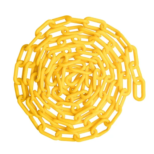 Miniatura 7 de US Weight (Fabricado en Estados Unidos) Cadena de seguridad de plástico blanco de 2 pulgadas x 100 pies. Tecnología resistente a los rayos UV
