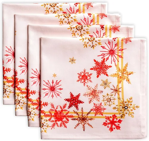 Miniatura 26 de Maison d' Hermine Happy Florals - Juego de 4 servilletas 100% algodón suave y cómodo perfectas para cenas familiares, bodas, fiestas de cóctel, 063